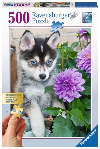 Ravensburger 13682 Puzzle Putziger Husky 500 Teile