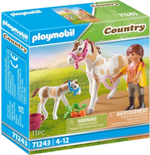 PLAYMOBIL 71243 Pferd mit Fohlen
