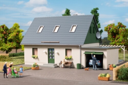 Auhagen 11454 HO Einfamilienhaus mit Garage