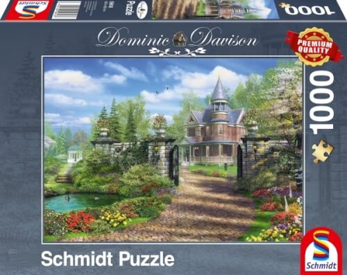 Schmidt Spiele 59618 Puzzle Dominic Davison Idyllisches Landgut 1.000 Teile