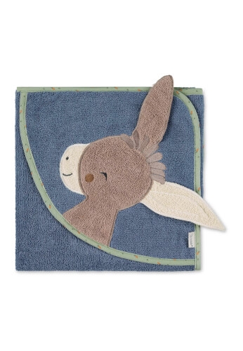 Sterntaler 7142106 Motiv-Badetuch Emmilius mittelblau