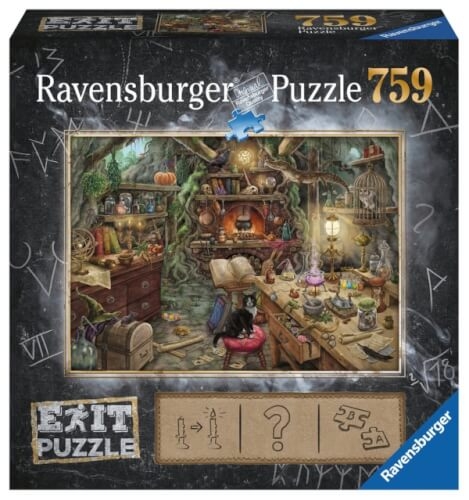 Ravensburger 199525 Puzzle: Exit 3: Hexenküche 759 Teile, Escape Room Puzzle