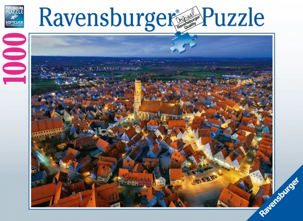 Ravensburger Puzzle 899845 Nördlingen "Abendstimmung" 1000 Teile - Limited Edition