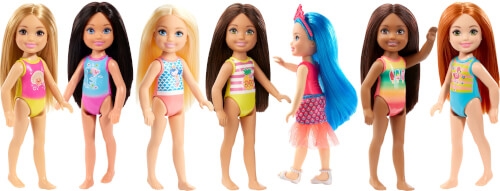 Mattel GLN73 Barbie Chelsea Beach Puppen Sortiment