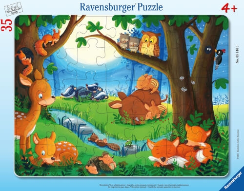 Ravensburger 05146 Puzzle Wenn kleine Tiere schlafen gehen