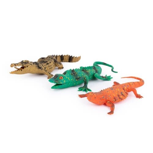 Trendhaus 958259 RETTE SICH... STRETCHY REPTILIEN XL, 6-FACH SORTIERT (1 SÜCK)