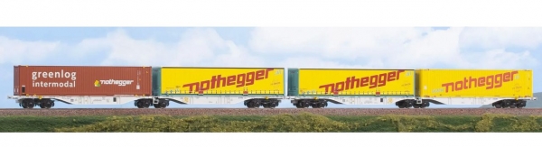 ACME AC45114 H0 2er Set Containertragwagen Sggmrss 90 "Nothegger/TAL", VTG / AAE, Ep. VI