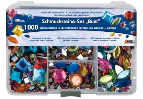 Hobby Line Schmucksteine bunt