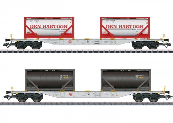 Märklin 47137 Container-Tragwagen-Set Sgns "Den Hartogh"