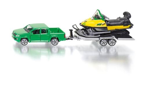 Siku 2548 PKW mit Anhänger und Snowmobil