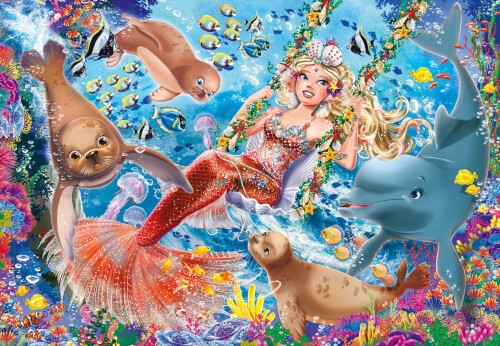 Ravensburger 05147 Puzzle Zauberhafte Meerjungfrauen 2x20 Teile