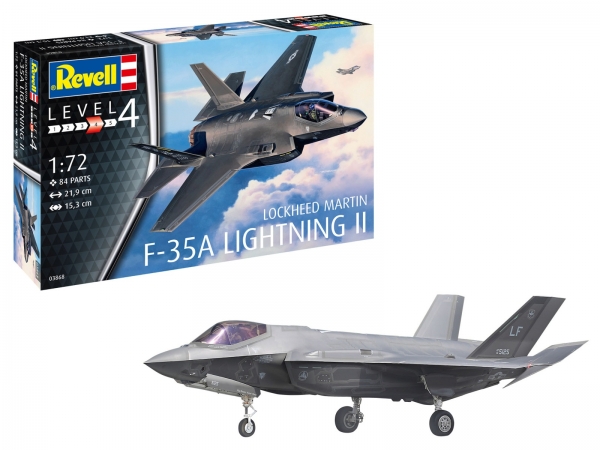 Revell 03868 03868 1:72 F-35A Lightning II ab 12 Jahre