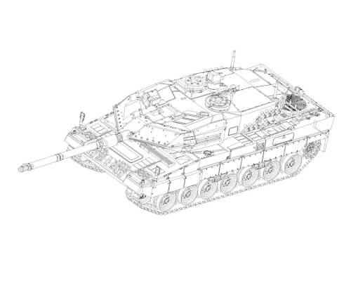 Trumpeter 07191 German Leopard2A6 MBT in 1:72