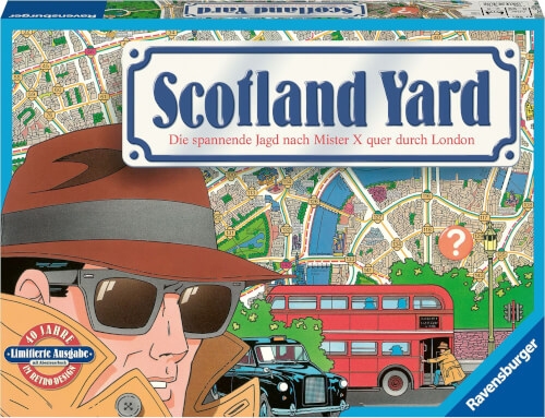 Ravensburger 27461 - Scotland Yard 40 Jahre Jubiläumsedition - im Retro-Design - mit Abenteuerbuch -