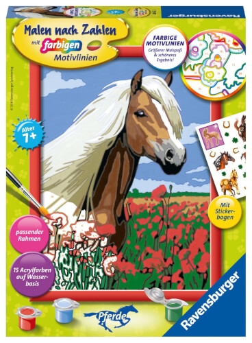 Ravensburger 28652 Malen nach Zahlen Haflinger Malen nach Zahlen Serie Pferd