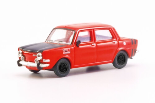 Herpa 024358-003 Simca Rallye II, rot / Felgen schwarz