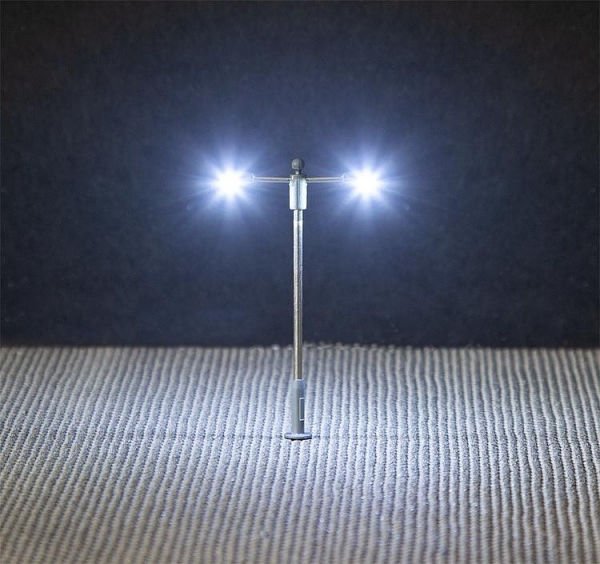 Faller 272223 LED-Straßenbeleuchtung, Ansatzleuchte, Doppelausleger