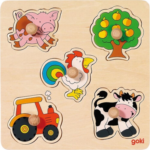 GoKi Steckpuzzle Auf dem Land, goki basic.
