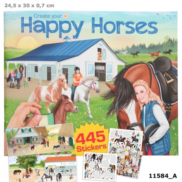 Depesche 11584 Create your Happy Horses - Stickerbuch