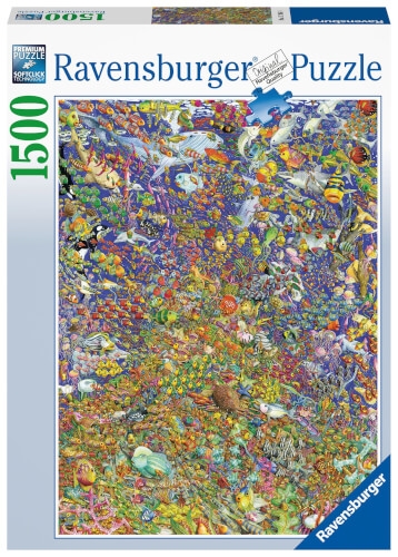 Ravensburger Puzzle 17264 - Viele bunte Fische - 1500 Teile Puzzle für Erwachsene und Kinder ab 14 J