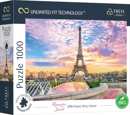 Trefl 10693 Puzzle Romantic Sunset: Eiffel Turm, Paris, Frankreich 1000 Teile