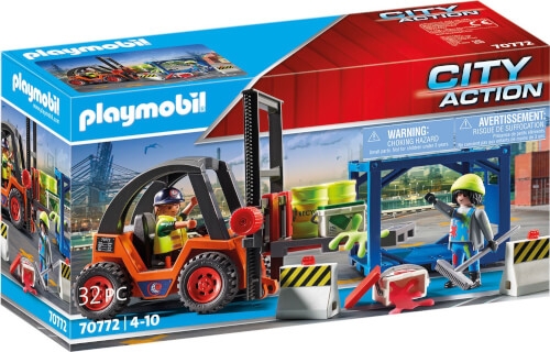 PLAYMOBIL 70772 Gabelstapler mit Fracht