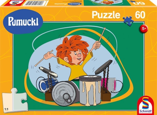 Schmidt Spiele 56491 Pumuckl spielt Schlagzeug, 60 Teile