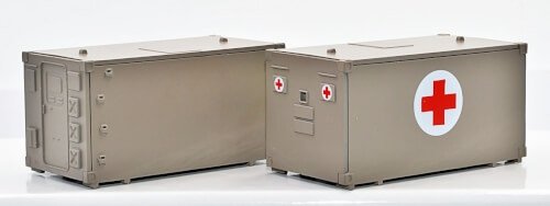 NPE NV23447 H0 BW-Kabinen Typ FM2 2er-Pack wüstenfarbe