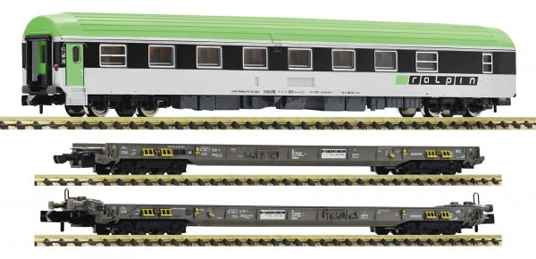 Fleischmann 827112 3-tlg. Set: Rollende Autobahn, Ralpin