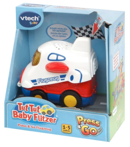 Vtech 80-510504 TUT Baby Flitzer-Press & Go Flugzeug, ab 12 Monate - 5 Jahre