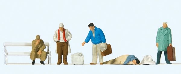 Preiser 14119 Am Bahnhofsvorplatz