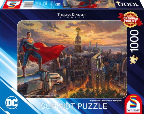 Schmidt Spiele 57590 Puzzle 1000 Teile Kinkade DC Superman, Pro Teile ec Teile or of Me Teile ropo