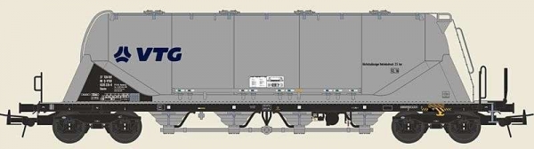 nme 503663 H0 Zementsilowagen Uacns VTG, silber, Ep. VI