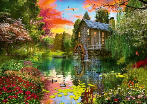 Schmidt Spiele 58968 Puzzle 1000T.Die Wassermhle