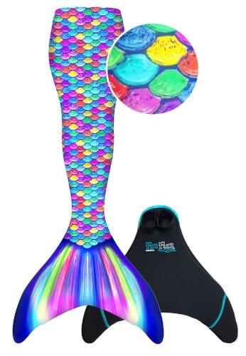 XTREM Toys & Sports RTLM-MF-RBW-YSM Fin Fun Rainbow S/M