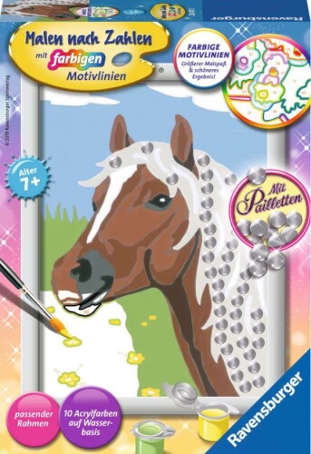 Ravensburger 28475 Malen nach Zahlen Pferd | Spielwaren Möhnle