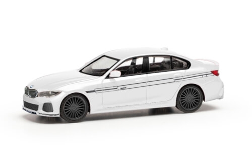 Herpa 420976-002 BMW Alpina B3 Limousine, weiß, Dekor schwarz