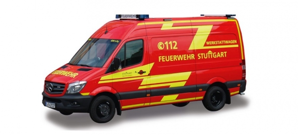Herpa 935302 MB Sprinter`13 Kasten HD Feuerwehr Stuttgart