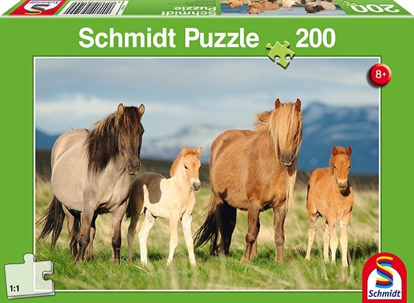 Schmidt Spiele 56199 Pferdefamilie, 200 Teile