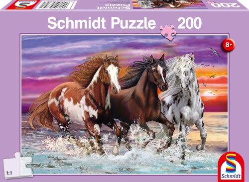 Schmidt Spiele Puzzle Wildes Pferde-Trio 200 Teile