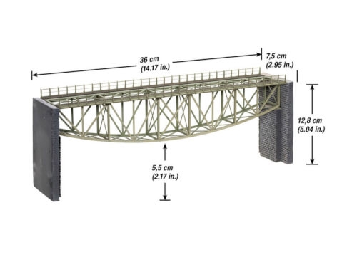 Noch 67027 H0 Fischbauchbrücke 360 mm