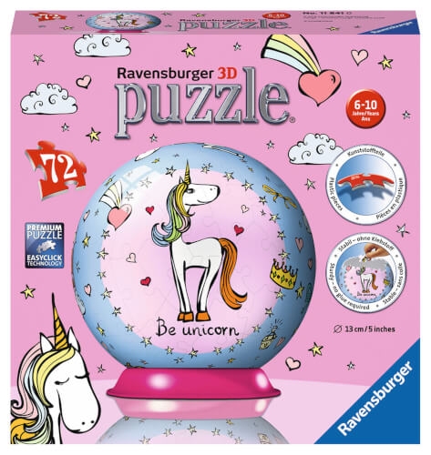 Ravensburger 11841 Puzzleball Einhorn 72 Teile