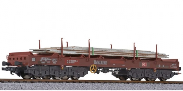 Liliput L235762 Coiltransportwagen Sahmms 711 Stahlplatten, DB AG