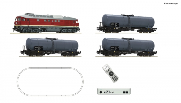 Roco 5110002 z21 start Digitalset: Diesellokomotive BR 132 mit Kesselwagenzug, DR