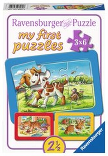 Ravensburger 070626 Puzzle Meine Tierfreunde My First Puzzle 3x6 Teile