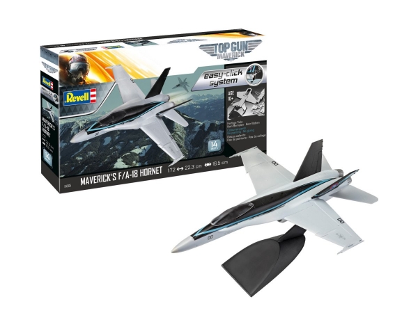 Revell 64965 Model Set F/A-18 Hornet''Top Gun'' easy-click
