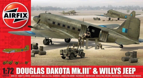 Airfix A09008 Douglas Dakota MkIII with Willys Jeep