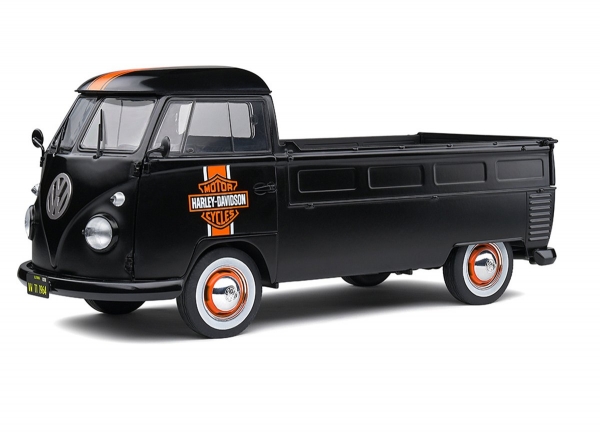Solido 421181940 1:18 VW T1 Pritsche Harley Davidson Custom schwarz