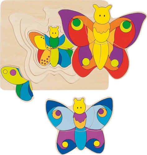 GoKi Schichtenpuzzle Schmetterling