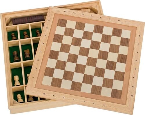 Gollnest & Kiesel 56950 Spiele-Set Schach, Dame und Mühle